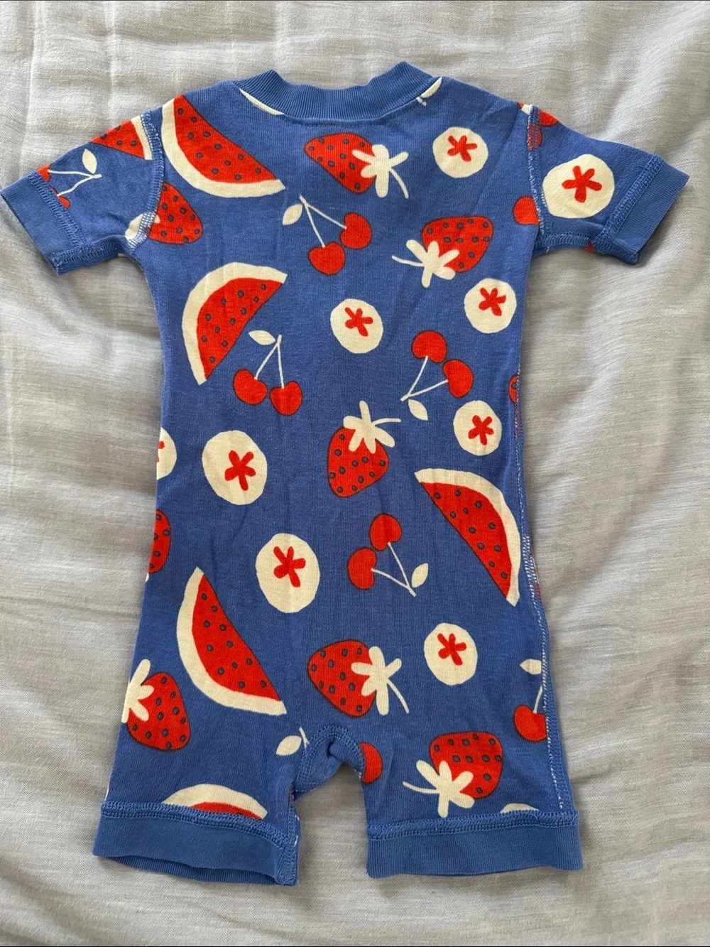 Hanna Andersson Fruit Organic Cotton One Piece Shorts Pajamas Size 60 3-6 Months